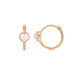 Creolen VALENTINE, Mondstein, 18 Karat Rosegold vergoldet Bild 3