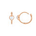 Creolen VALENTINE, Mondstein, 18 Karat Rosegold vergoldet Bild 4