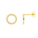 Ohrstecker Circle Of Life mit Zirkonia,  18 K Gelbgold vergoldet Bild 2