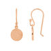Ohrhnger Plttchen klein, 18 K Rosegold vergoldet Bild 2