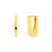 Creolen HUGGIE Oval, 18 K Gelbgold vergoldet Bild 3