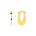 Creolen HUGGIE Round, 18 K Gelbgold vergoldet Bild 3