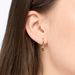 Single Creole PLATELET, 18 K Gelbgold vergoldet Bild 2