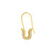 Single-Ohrhänger SAFETY PIN, 18 K Gelbgold vergoldet Bild 3