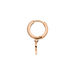 Single Creole HEART/Zirkonia, 18 K Rosegold vergoldet Bild 3