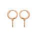 Creolen CLOVER/Zirkonia, 18 K Rosegold vergoldet Bild 3