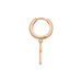 Single Creole CROSS/Zirkonia, 18 K Rosegold vergoldet Bild 3