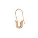 Single-Ohrhnger SAFETY PIN, 18 K Rosegold vergoldet Bild 4
