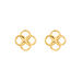 Ohrstecker Clover Charm, 18 K Gelbgold vergoldet Bild 2