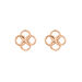 Ohrstecker Clover Charm, 18 K Rosegold vergoldet Bild 2