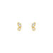 Ohrstecker Two Gems, Blauer Topas, 18 K Gelbgold vergoldet Bild 2