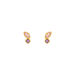 Ohrstecker Two Gems, Rosenquarz, 18 K Gelbgold vergoldet Bild 2