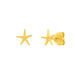 Ohrstecker Seestern, 18 K Gelbgold vergoldet Bild 3
