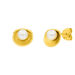 Ohrstecker Muschel mit Perle, 18 K Gelbgold vergoldet Bild 3