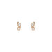 Ohrstecker Two Gems, Blauer Topas, 18 K Rosegold vergoldet Bild 2