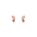 Ohrstecker Two Gems, Rosenquarz, 18 K Rosegold vergoldet Bild 2