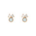 Ohrstecker Three Gems, Aqua Chalzedon, 18 K Rosegold vergoldet Bild 2