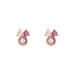 Ohrstecker Three Gems, Amethyst, 18 K Rosegold vergoldet Bild 2