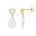 Ohrstecker VALENTINE PEARLS, 18 Karat Gelbgold vergoldet Bild 3