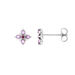 Ohrstecker BLOOM, Amethyst/Rhodolith, 925 Sterlingsilber Bild 3