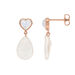 Ohrstecker VALENTINE PEARLS, 18 Karat Rosegold vergoldet Bild 3