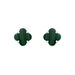 Ohrstecker Clover Gem, Malachit, 925 Sterlingsilber Bild 2