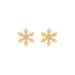 Ohrstecker Snowflake, 18 K Gelbgold vergoldet Bild 2