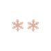 Ohrstecker Snowflake, 18 K Rosegold vergoldet Bild 2