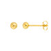 Kugelstecker Small, 4 mm, 18 Karat Gelbgold vergoldet Bild 2