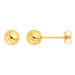 Kugelstecker Medium, 6 mm, 18 Karat Gelbgold vergoldet Bild 2
