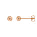 Kugelstecker Small, 4 mm, 18 Karat Rosegold vergoldet Bild 2