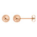 Kugelstecker Medium, 6 mm, 18 Karat Rosegold vergoldet Bild 3