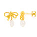 Ohrstecker PEARL BOW, 18 K Gelbgold vergoldet Bild 3