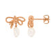 Ohrstecker PEARL BOW, 18 K Rosegold vergoldet Bild 3