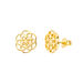 Ohrstecker Flower of Life, 18K Gelbgold vergoldet Bild 2