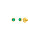Ohrstecker Pure Grner Achat, 3mm, 18 K Gelbgold vergoldet Bild 2