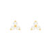 Ohrstecker Three Pearls, 18 Karat Gelbgold vergoldet Bild 3