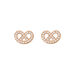 Ohrstecker Brezn mit Zirkonia, 18 K Rosegold vergoldet Bild 2