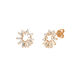 Ohrstecker CUBE FLOWER, Zirkonia, 18 K Rosegold vergoldet Bild 3