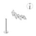 Piercing Small Crown mit Zirkonia, Titan Bild 2