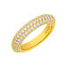 Silber Ring, PAVE, Gelbgold, Gr.52 Bild 3