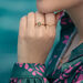 Ring Solitaire, 18 K Rosegold vergoldet Bild 2