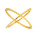 Ring X Cross, 18 K Gelbgold vergoldet, Größe 54 Bild 2
