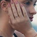 Ring Solitaire, Ruby, 18 K Rosegold vergoldet, Gr.50 Bild 2