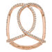 Silber Double C Ring, Rosegold Bild 2