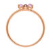 Ring BLOOM, Amethyst/Rhodolith, 18 Karat Rosegold vergoldet Bild 4