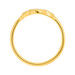Kleeblatt Ring mit Zirkonia, 18 K Gelbgold vergoldet, Gr.50 Bild 3