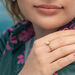 Stacking Ring, Aqua Chalzedon, 6mm, 18 K Rosegold vergoldet Bild 2