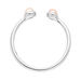 Silber Open Ring, Rosenquarz Bild 3