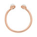 Silber Open Ring, Perle, Rosegold Bild 3